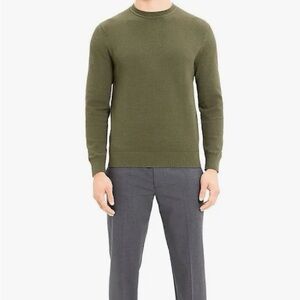 Theory Men's Datter Crew Sweater in Uniform Light Bilen - NWT